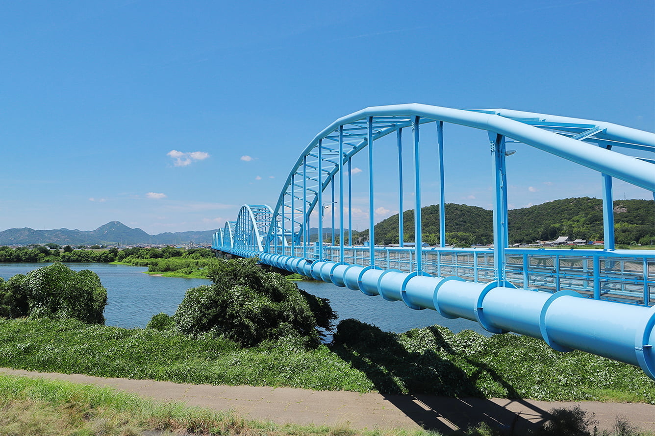兵庫県加古川市の加古川の風景